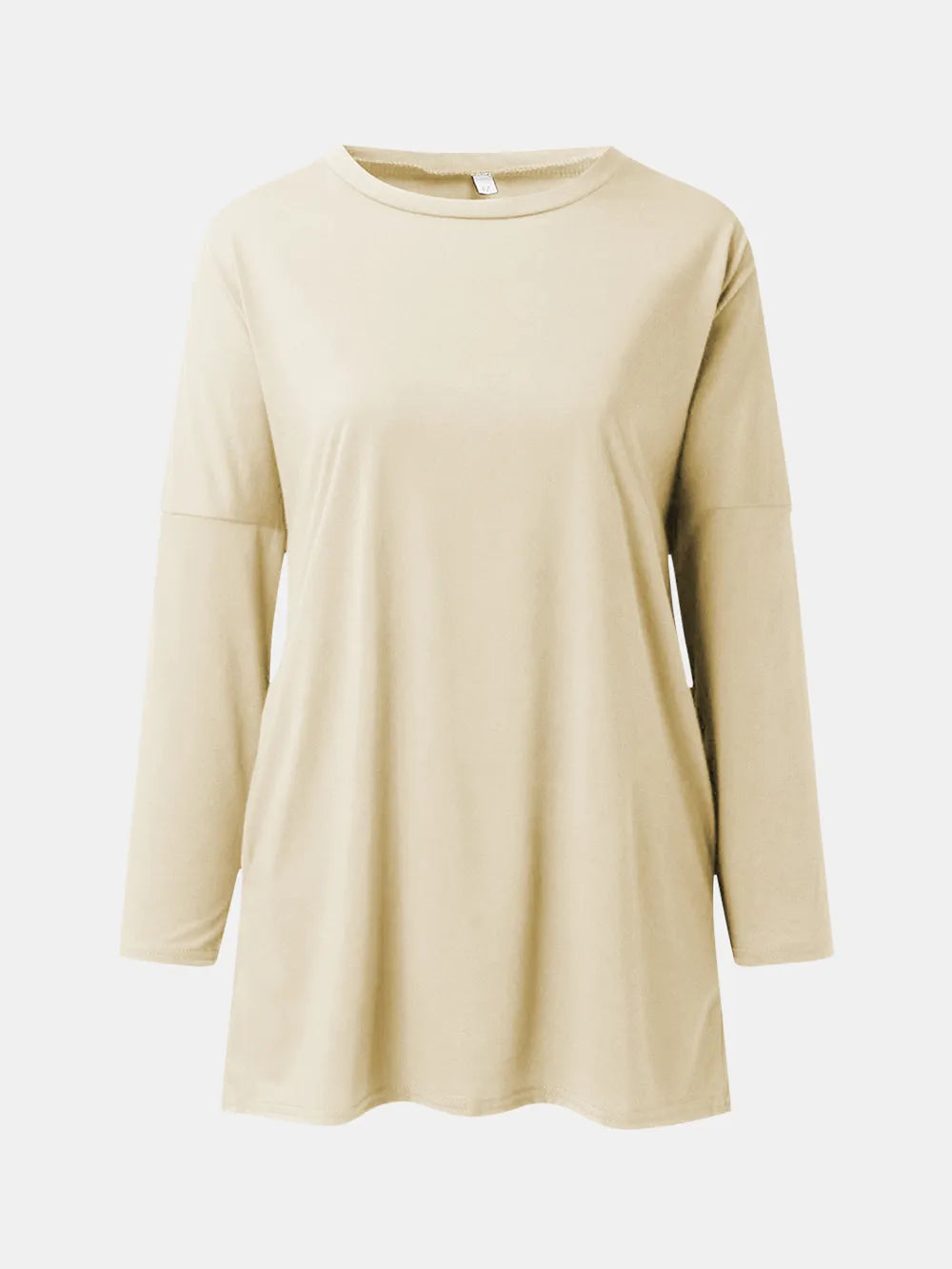 Full Size Round Neck Long Sleeve T-Shirt – Trendsi | ClozArt