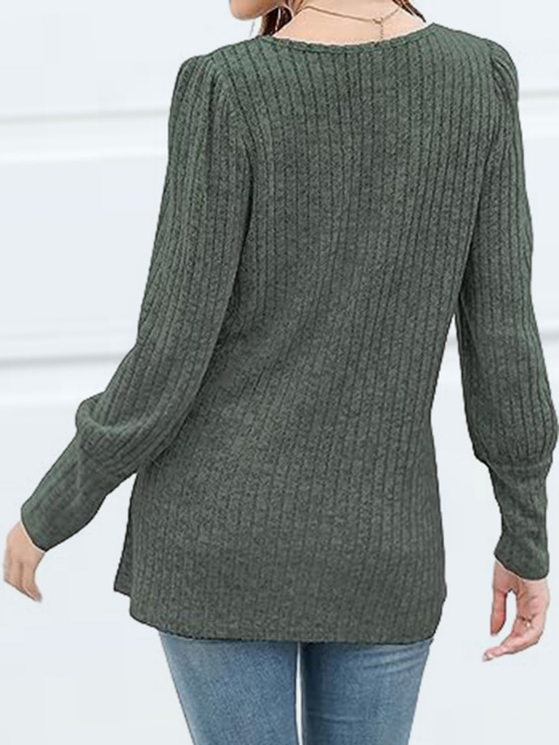 Decorative Button Square Neck Top – Trendsi | ClozArt