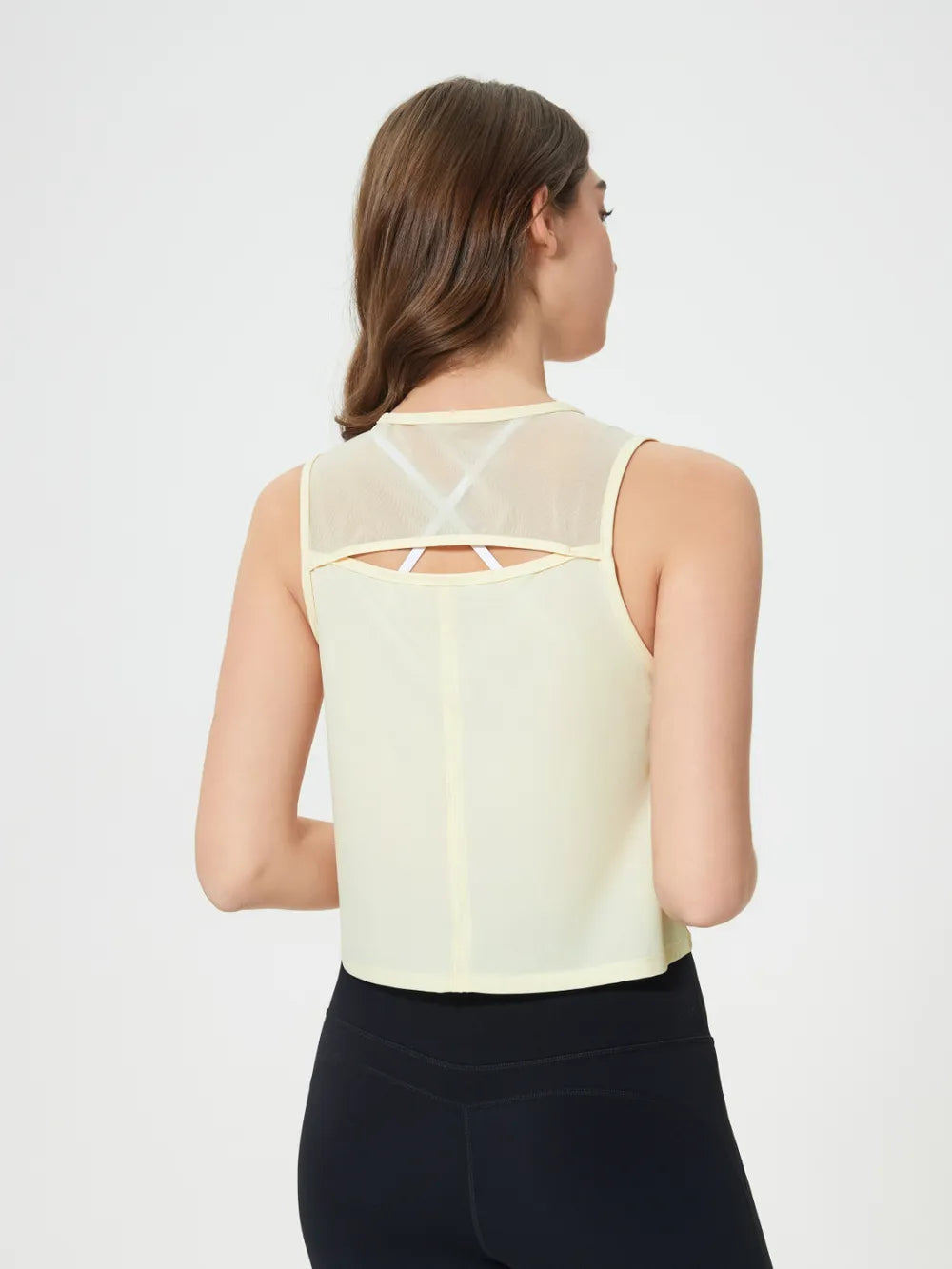 Millennia Round Neck Cropped Active Tank – Trendsi | ClozArt