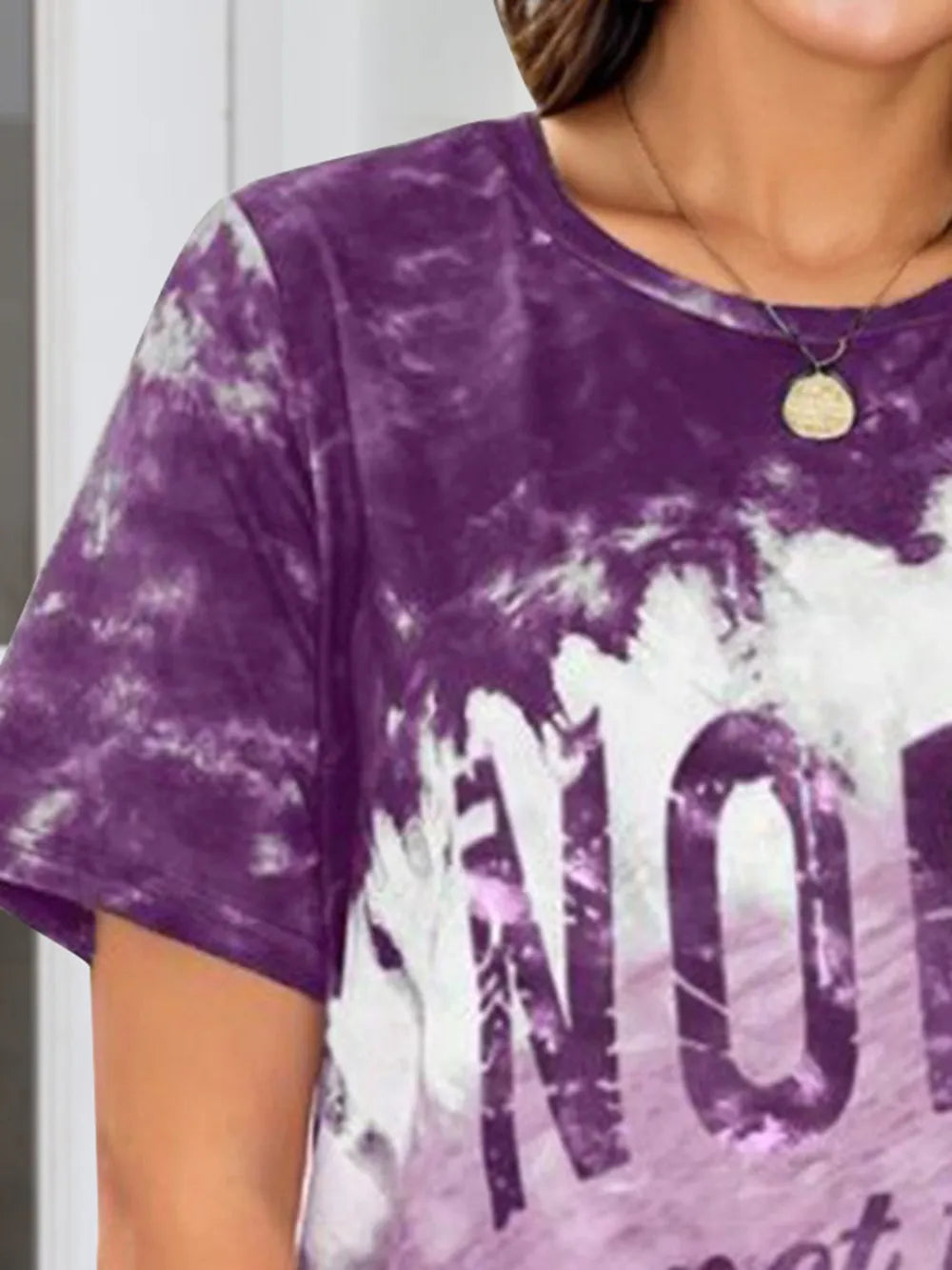 NOPE NOT TODAY Round Neck Short Sleeve T-Shirt – Trendsi | ClozArt