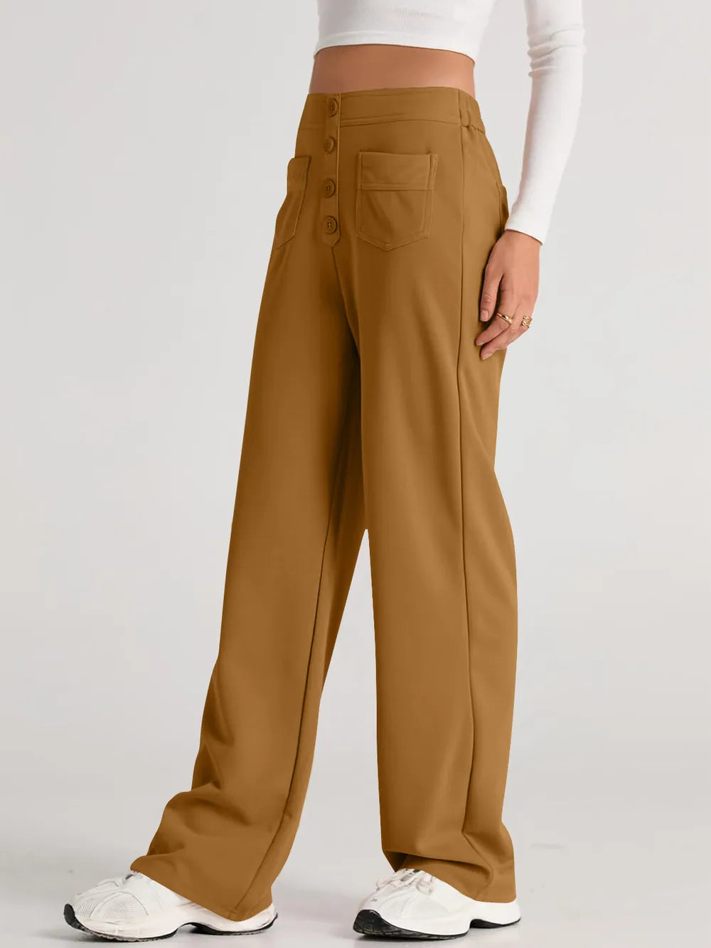 High Waist Wide Leg Pants – Trendsi | ClozArt