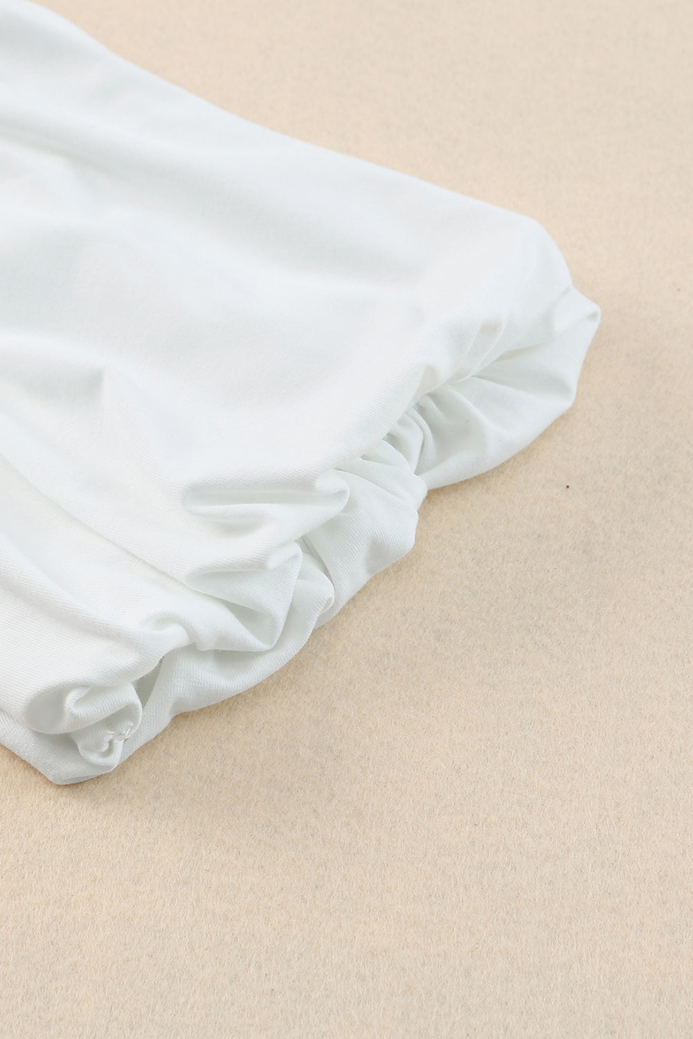 Puff Sleeve Curved Hem Blouse – Trendsi | ClozArt