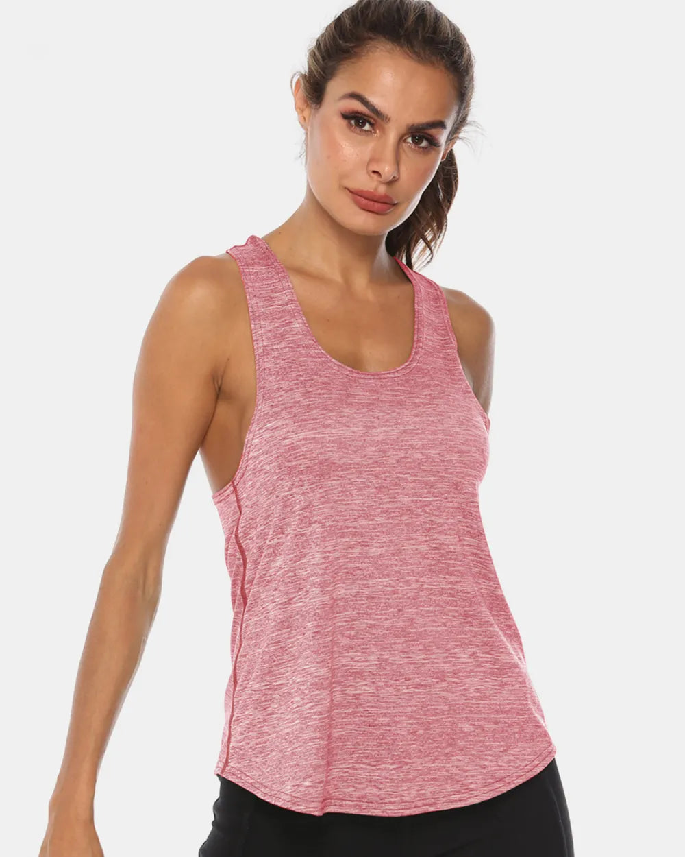 Full Size Scoop Neck Wide Strap Active Tank – Trendsi | ClozArt