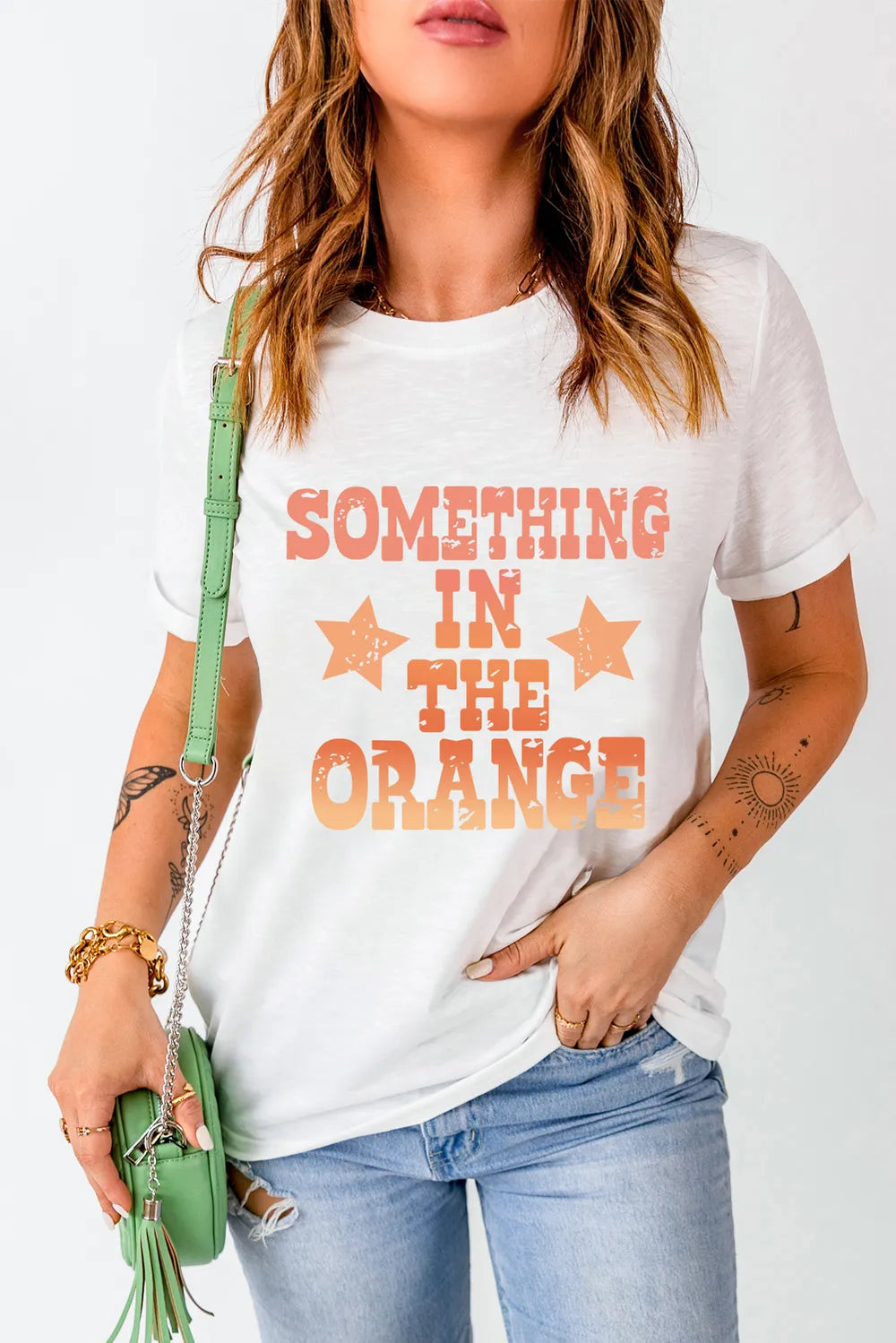 Letter Graphic Round Neck Short Sleeve T-Shirt – Trendsi | ClozArt