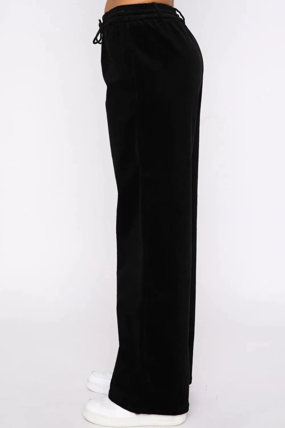 Drawstring Waist Wide Leg Active Pants – Trendsi | ClozArt
