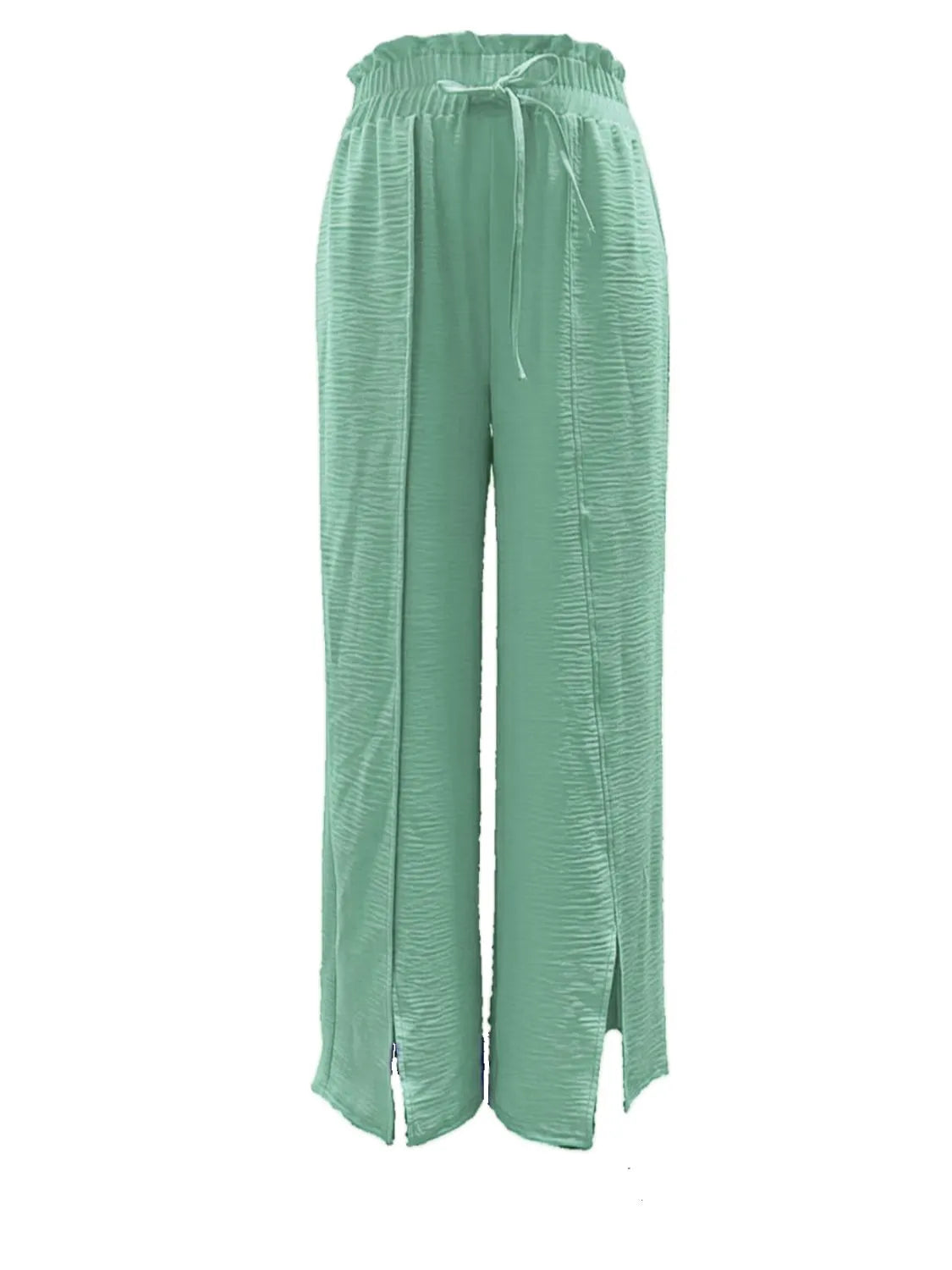 Slit Wide Leg Pants – Trendsi | ClozArt