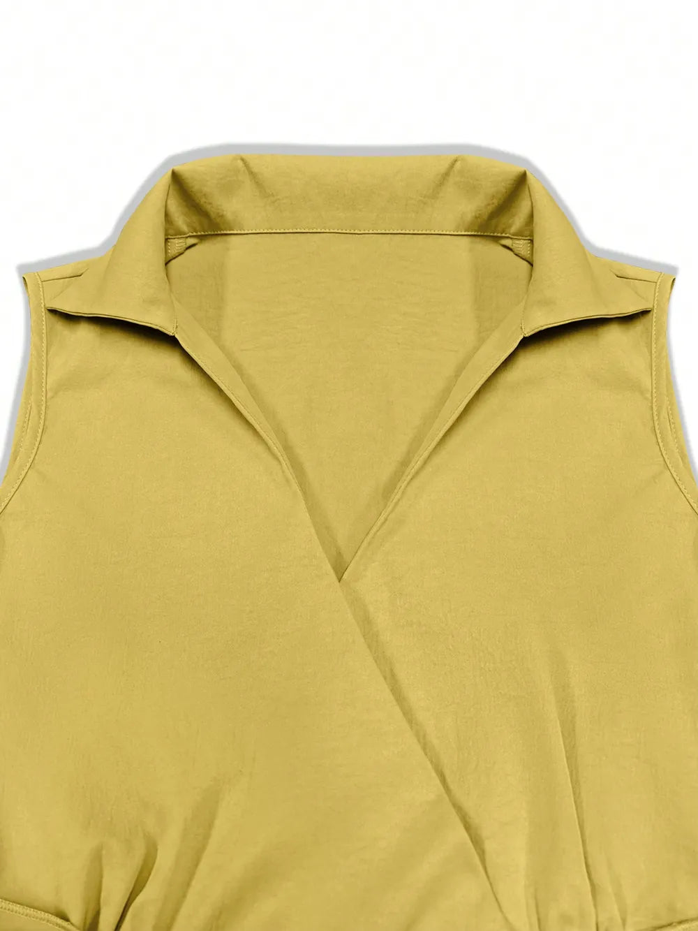 Tie Waist Sleeveless Midi Dress with Pockets – Trendsi | ClozArt