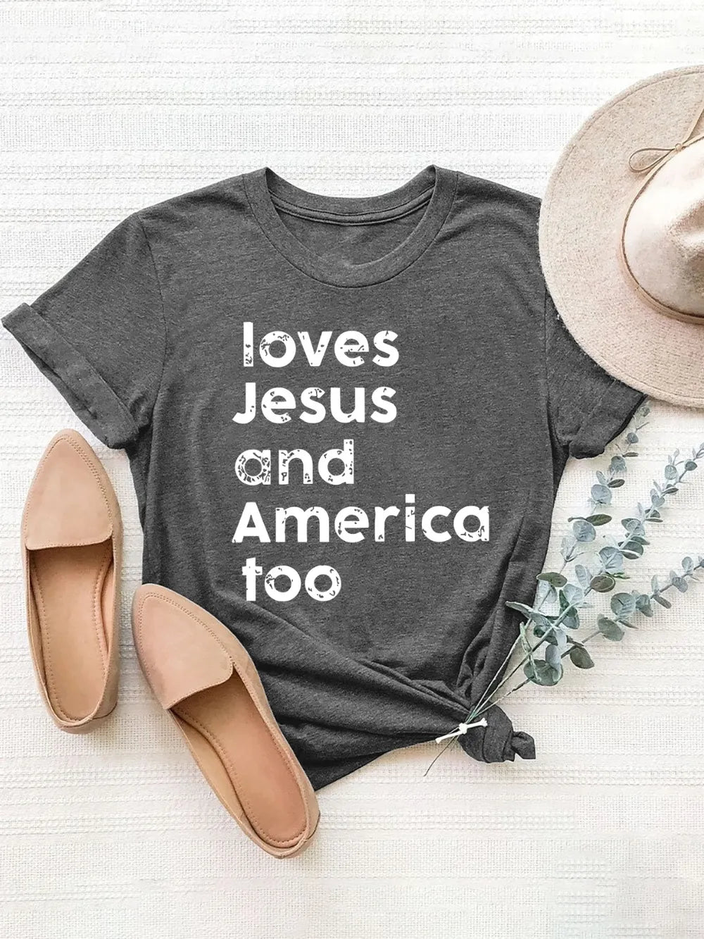 Letter Graphic Round Neck Short Sleeve T-Shirt – Trendsi | ClozArt