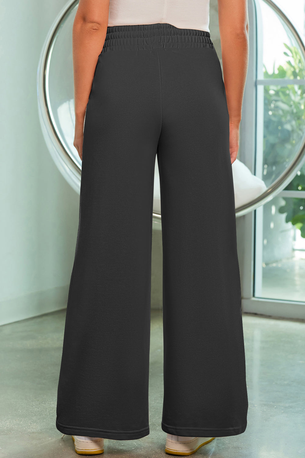 Drawstring Wide Leg Pants with Pockets – Trendsi | ClozArt