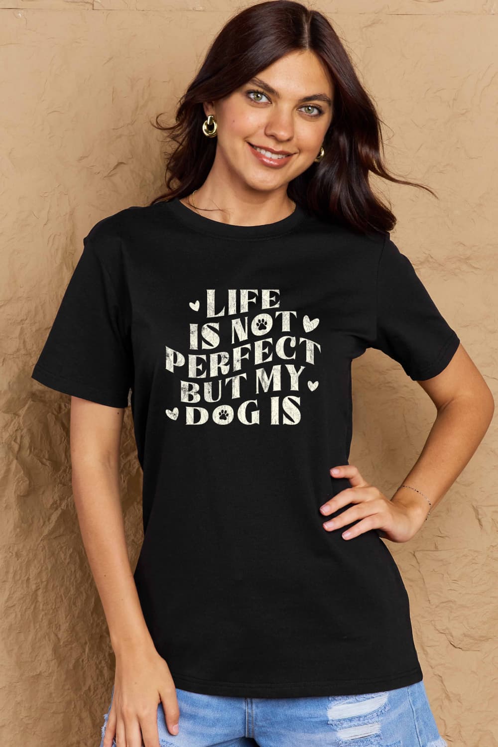 Simply Love Full Size Dog Slogan Graphic Cotton T-Shirt – Trendsi | ClozArt