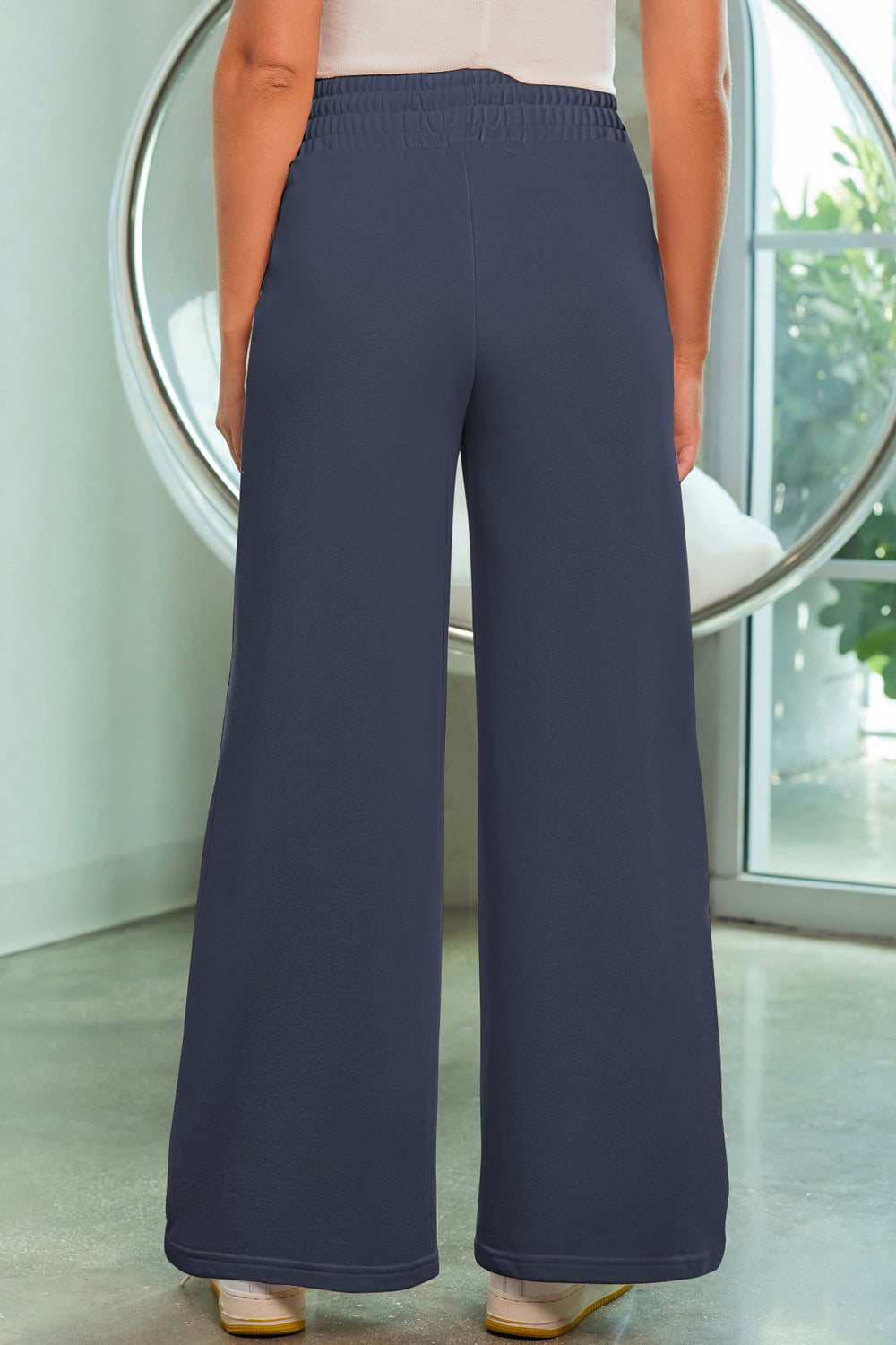 Drawstring Wide Leg Pants with Pockets – Trendsi | ClozArt