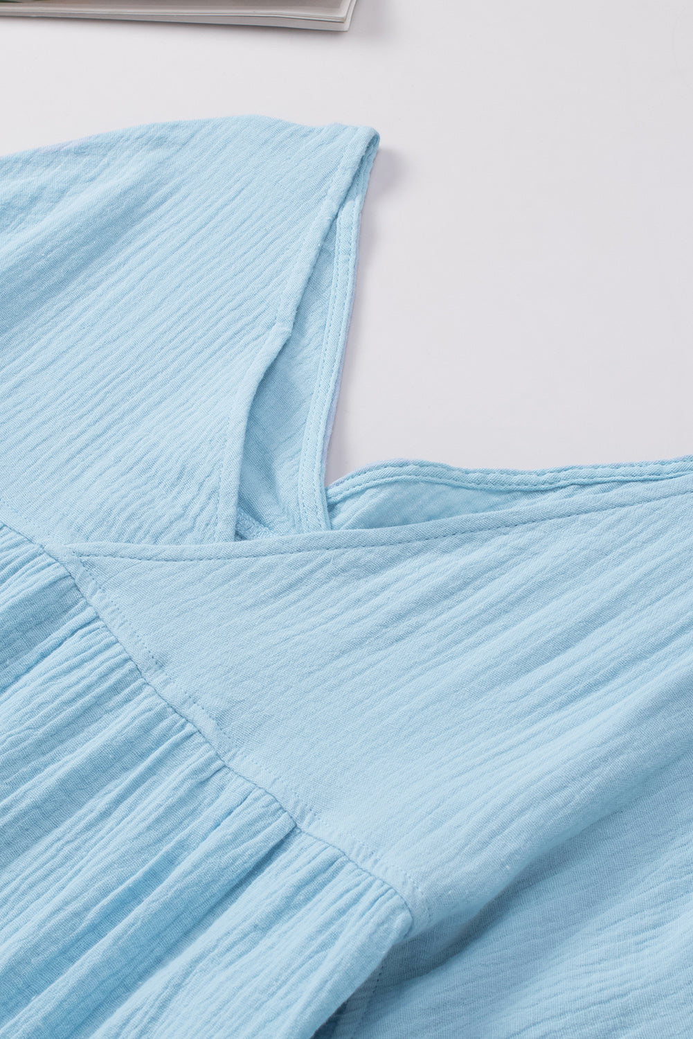 Dropped Shoulder V-Neck Blouse – Trendsi | ClozArt