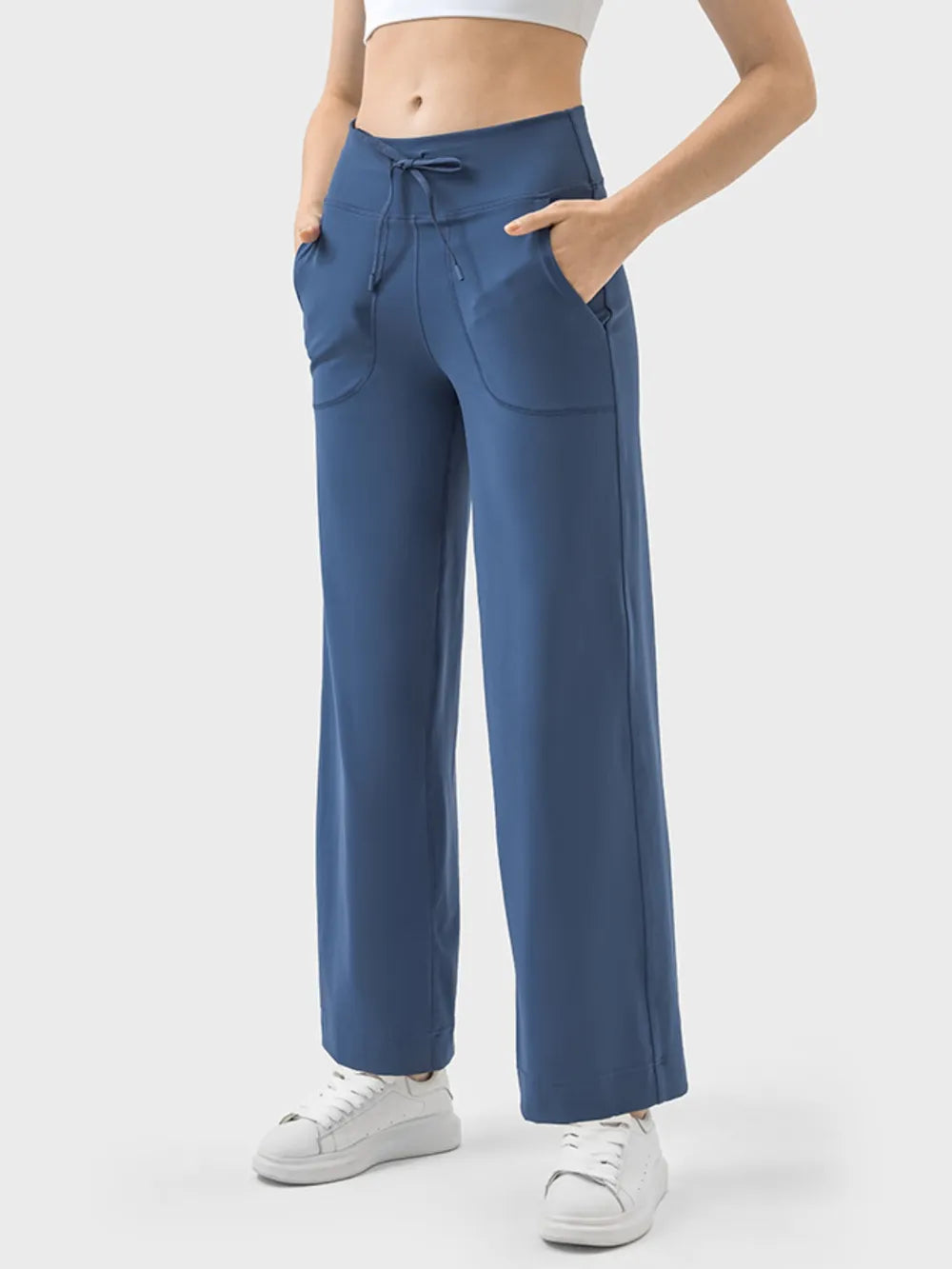 Millennia Drawstring Active Pants with Pockets – Trendsi | ClozArt