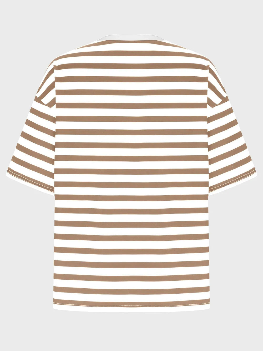 Striped Round Neck Half Sleeve T-Shirt – Trendsi | ClozArt