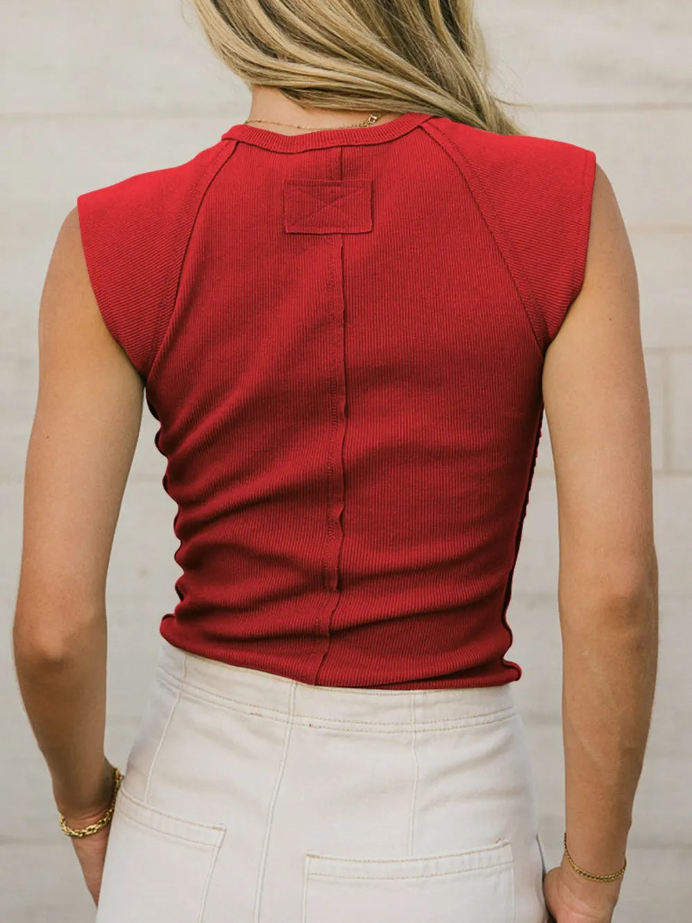 Ribbed Round Neck Slim Tank – Trendsi | ClozArt