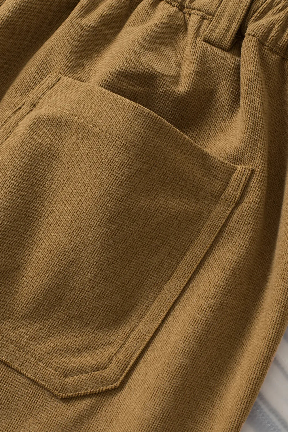 Half Elastic Waist Straight Pants – Trendsi | ClozArt
