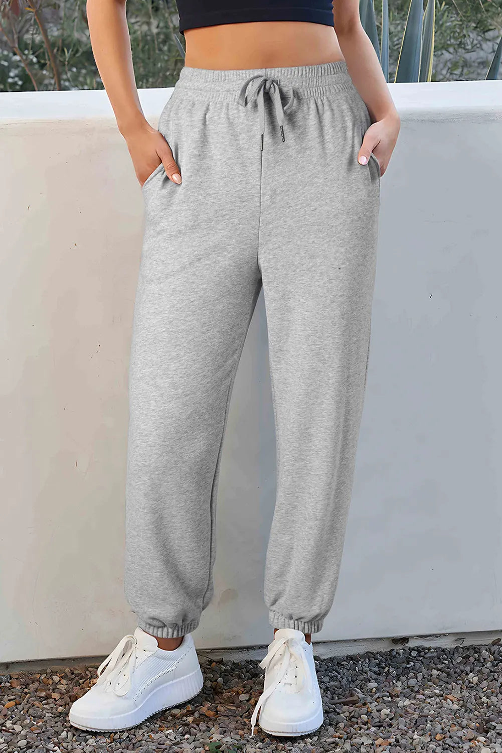 Drawstring Joggers with Pockets – Trendsi | ClozArt