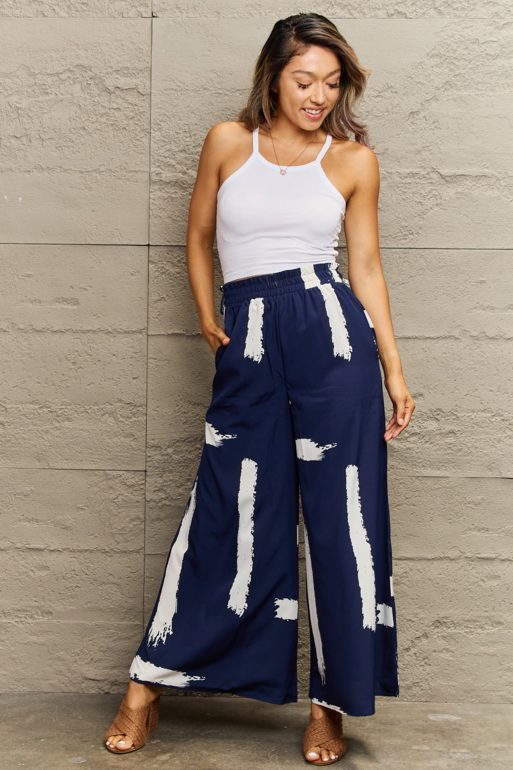 Perfee Printed Wide Leg Long Pants – Trendsi | ClozArt
