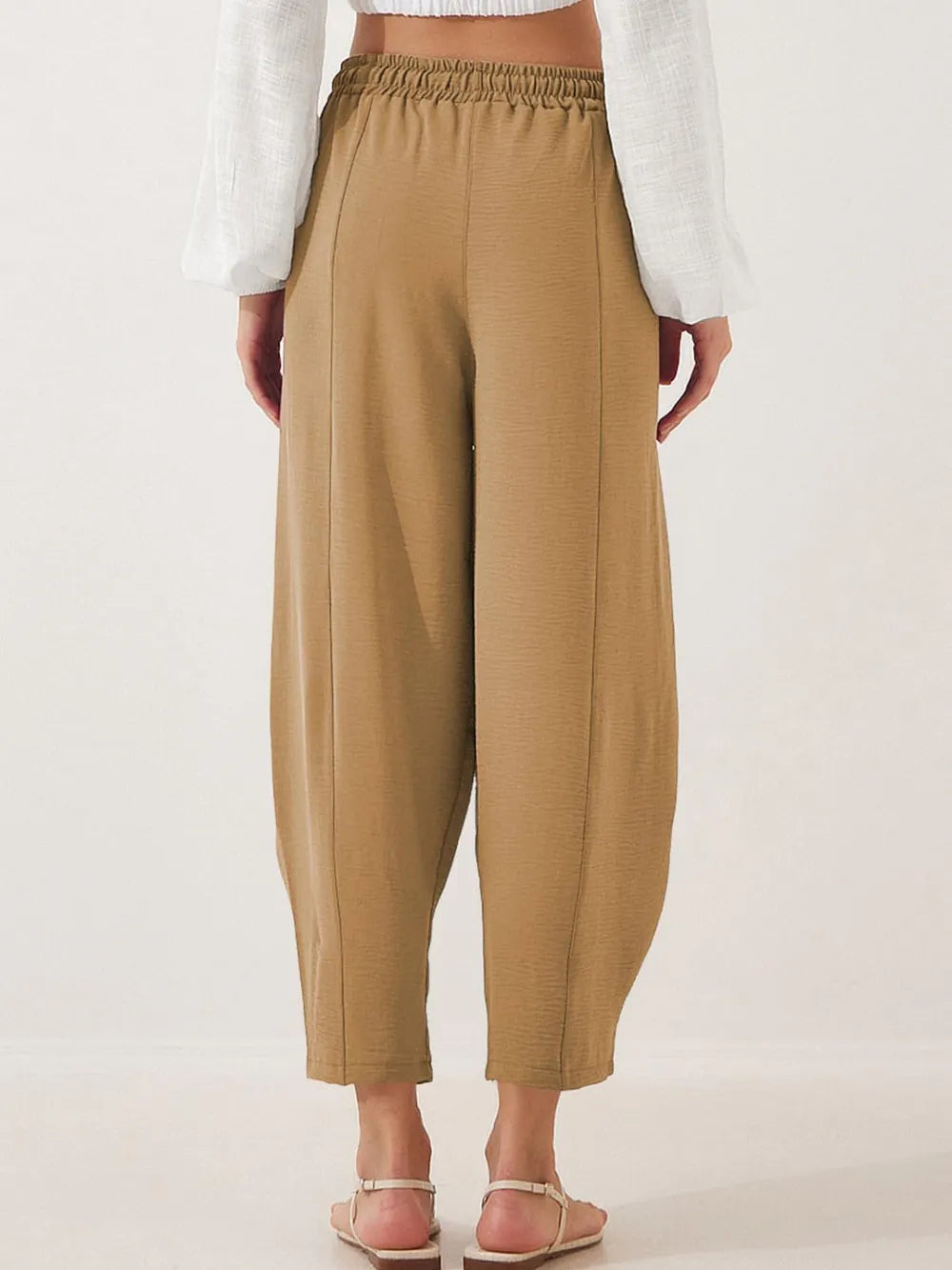 Full Size Drawstring Cropped Jogger Pants Plus Size – Trendsi | ClozArt