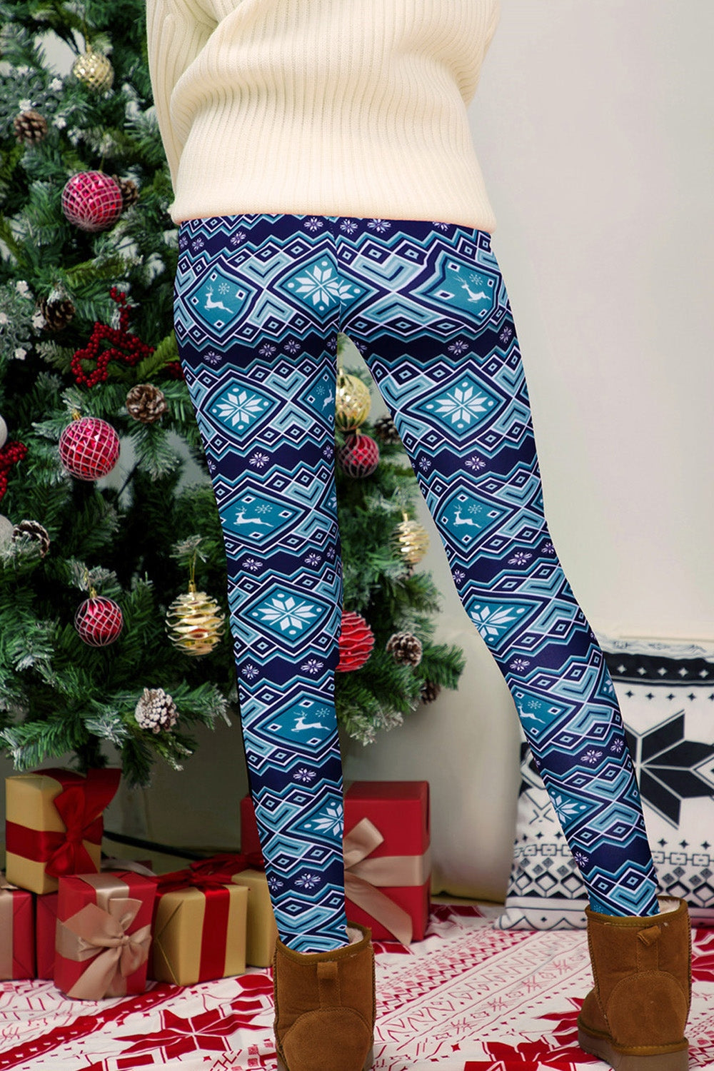 Full Size Geometric Leggings – Trendsi | ClozArt
