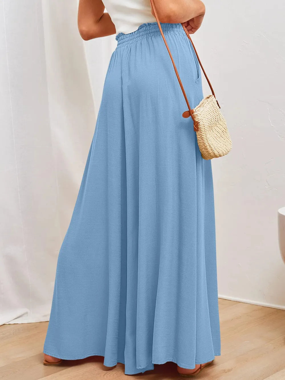 Wide Leg Pants with Pockets – Trendsi | ClozArt