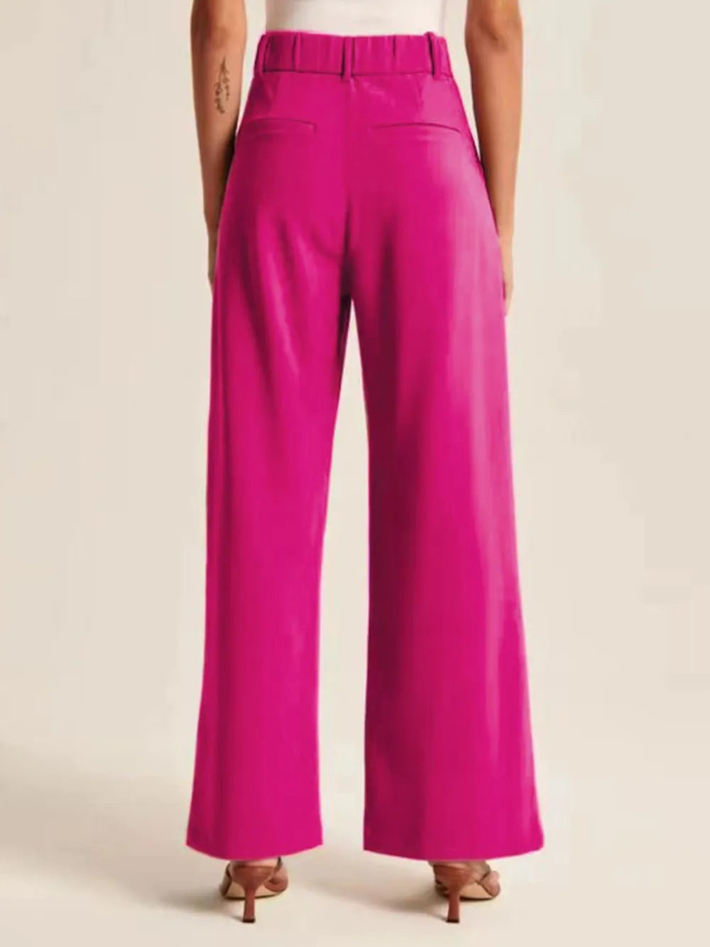 High Waist Wide Leg Pants – Trendsi | ClozArt
