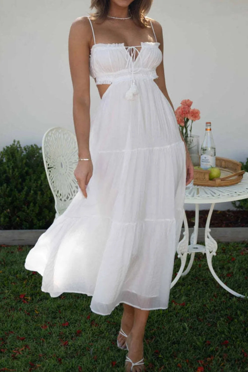 Cutout Square Neck Midi Cami Dress – Trendsi | ClozArt