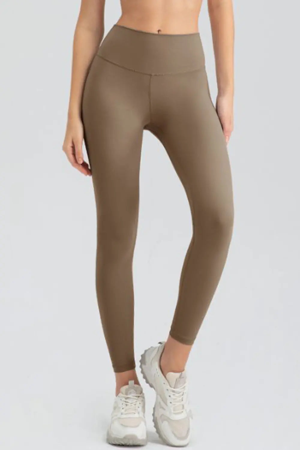 Wide Waistband Slim Fit Active Leggings – Trendsi | ClozArt