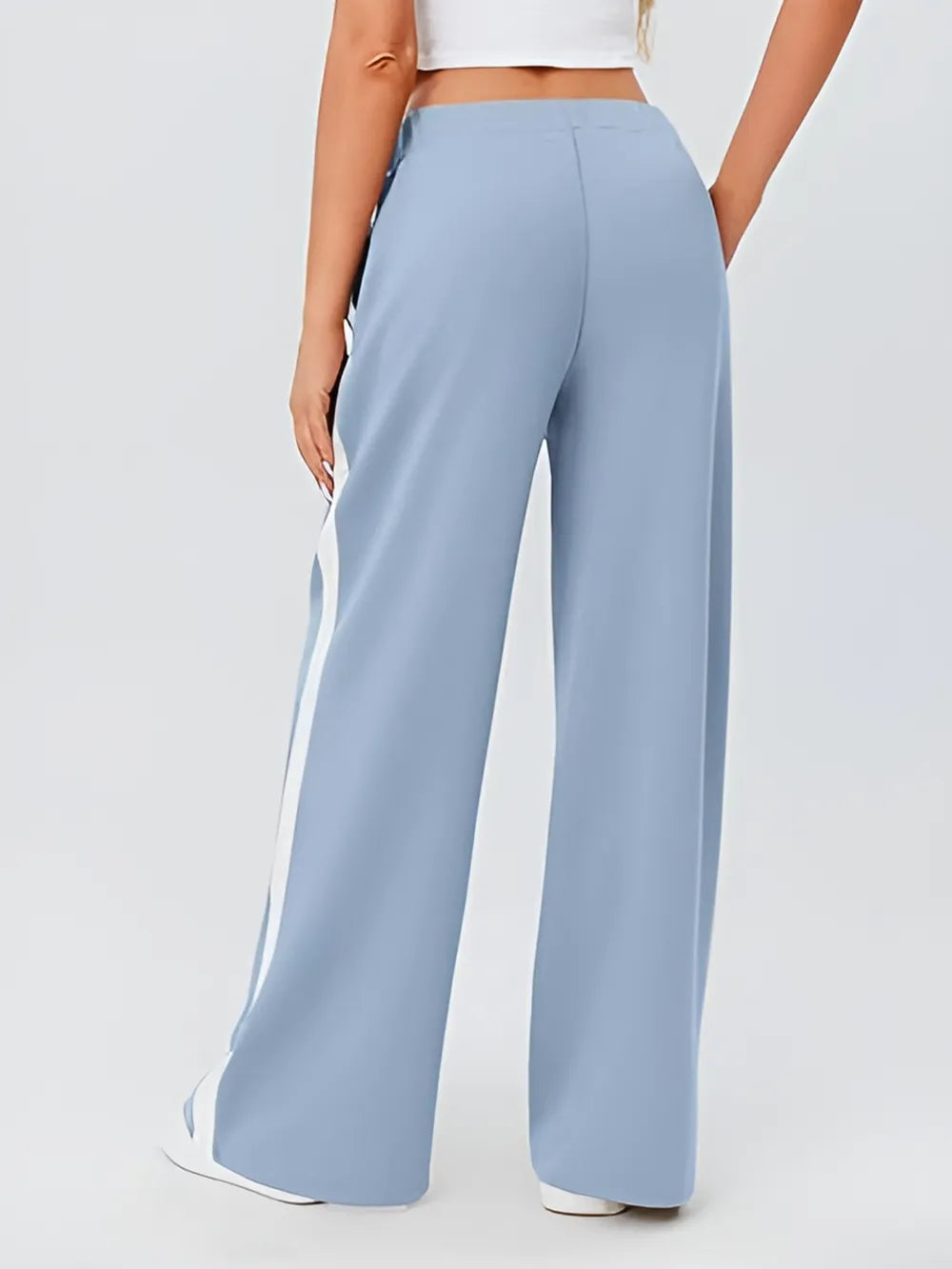 Side Striped Wide Leg Pants – Trendsi | ClozArt