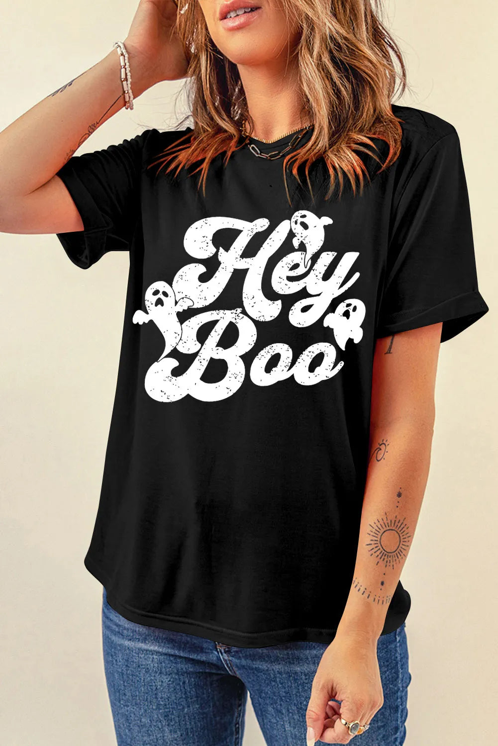 Letter Graphic Round Neck Short Sleeve T-Shirt – Trendsi | ClozArt