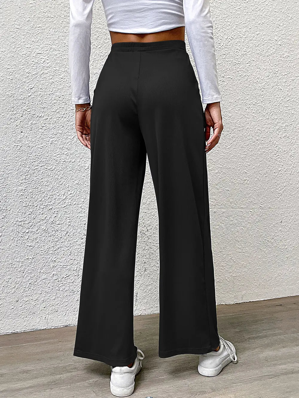 Perfee High Waist Straight Pants – Trendsi | ClozArt