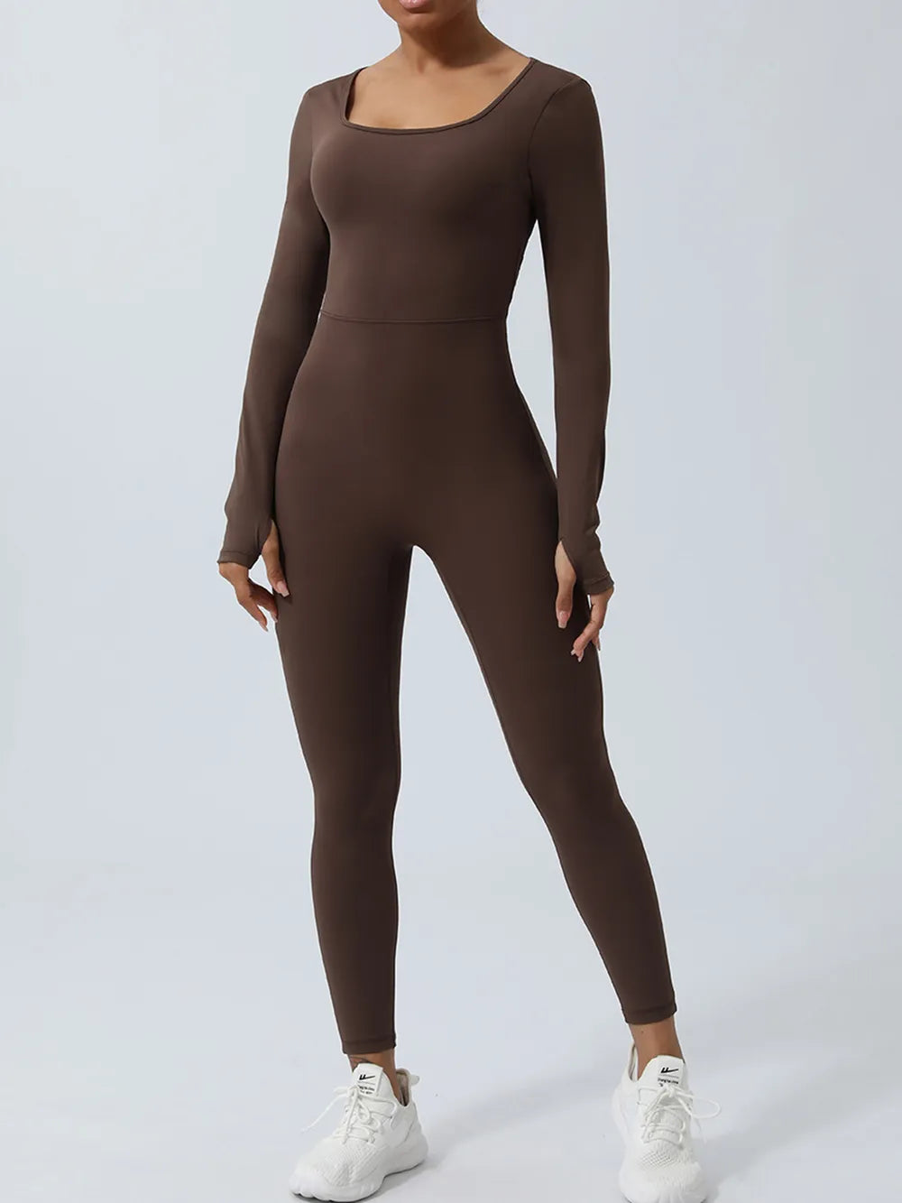 Twisted Backless Long Sleeve Jumpsuit – Trendsi | ClozArt
