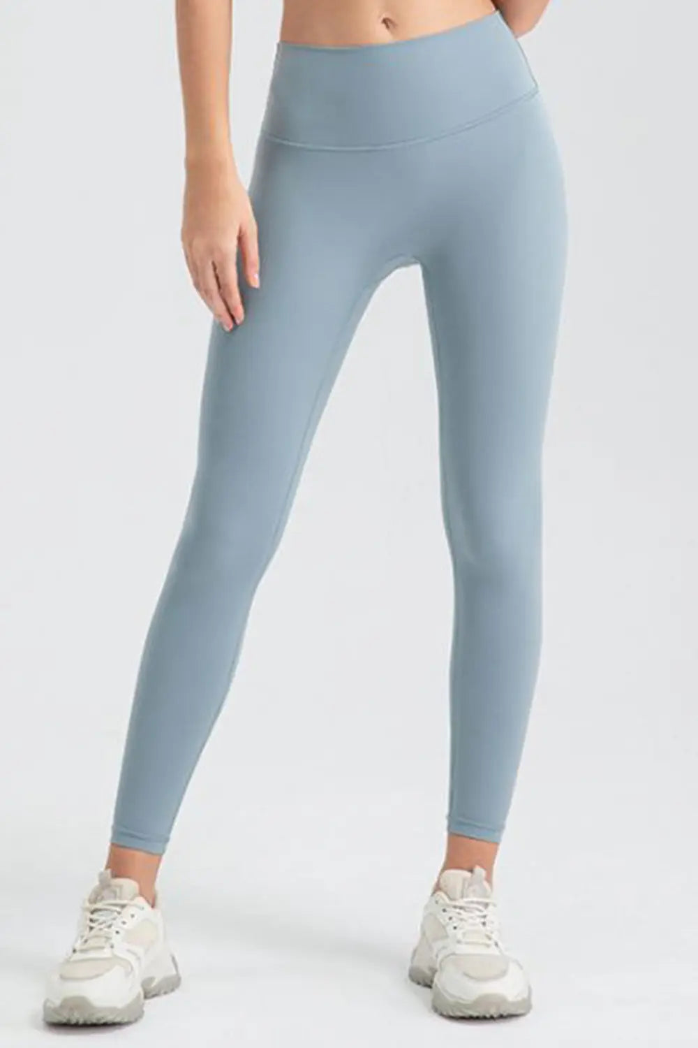 Wide Waistband Sport Leggings – Trendsi | ClozArt