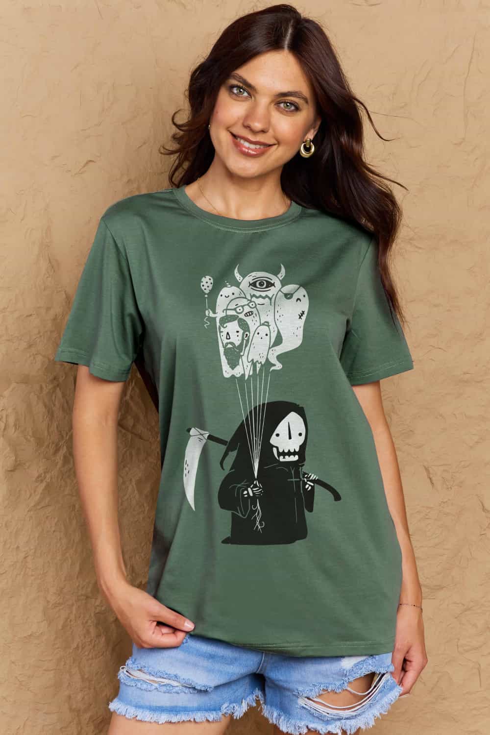 Simply Love Full Size Death Graphic T-Shirt – Trendsi | ClozArt
