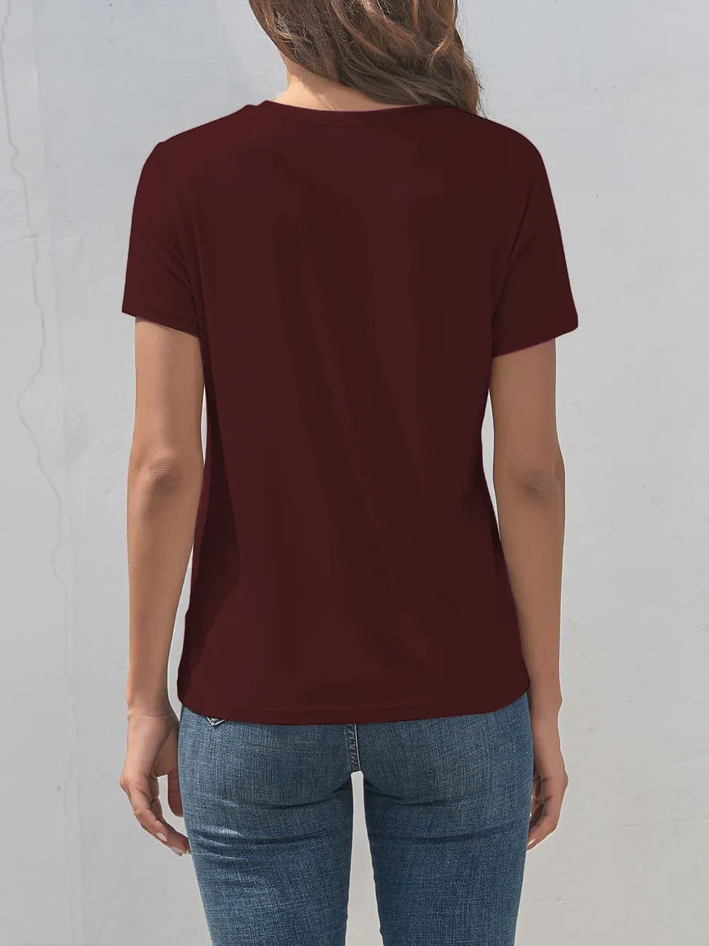 Letter Graphic Round Neck Short Sleeve T-Shirt – Trendsi | ClozArt