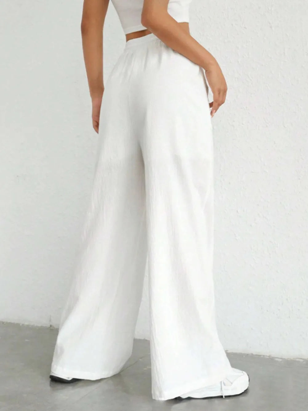 Drawstring Wide Leg Pants – Trendsi | ClozArt