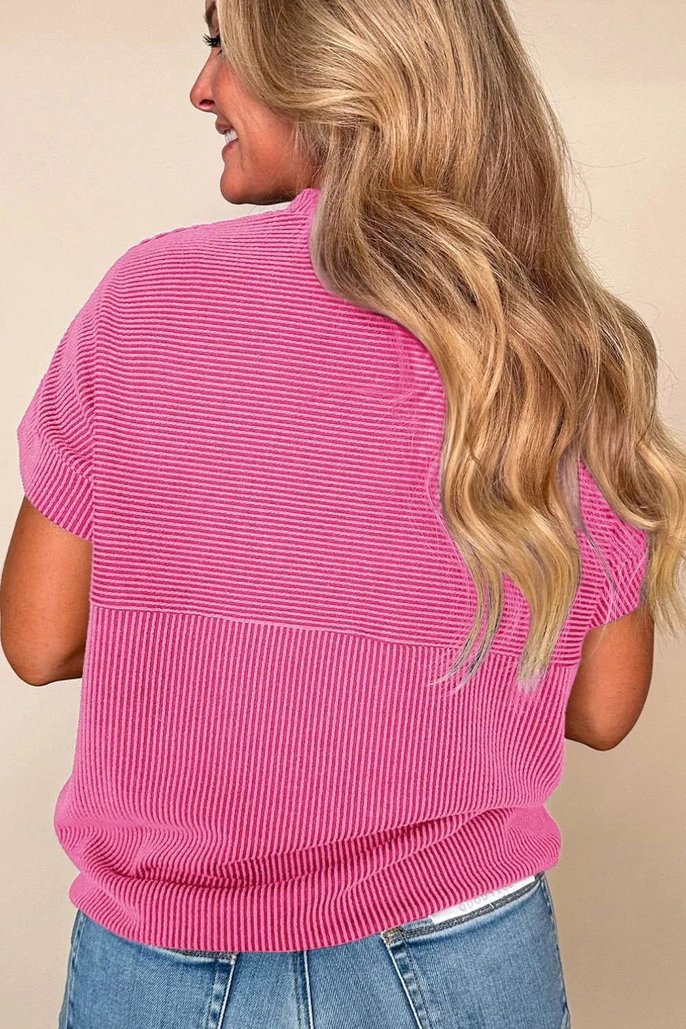 Mock Neck Short Sleeve T-Shirt – Trendsi | ClozArt