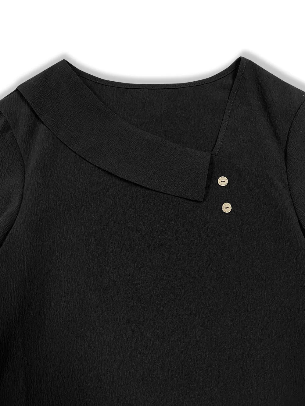 Asymmetrical Neck Long Sleeve Blouse – Trendsi | ClozArt