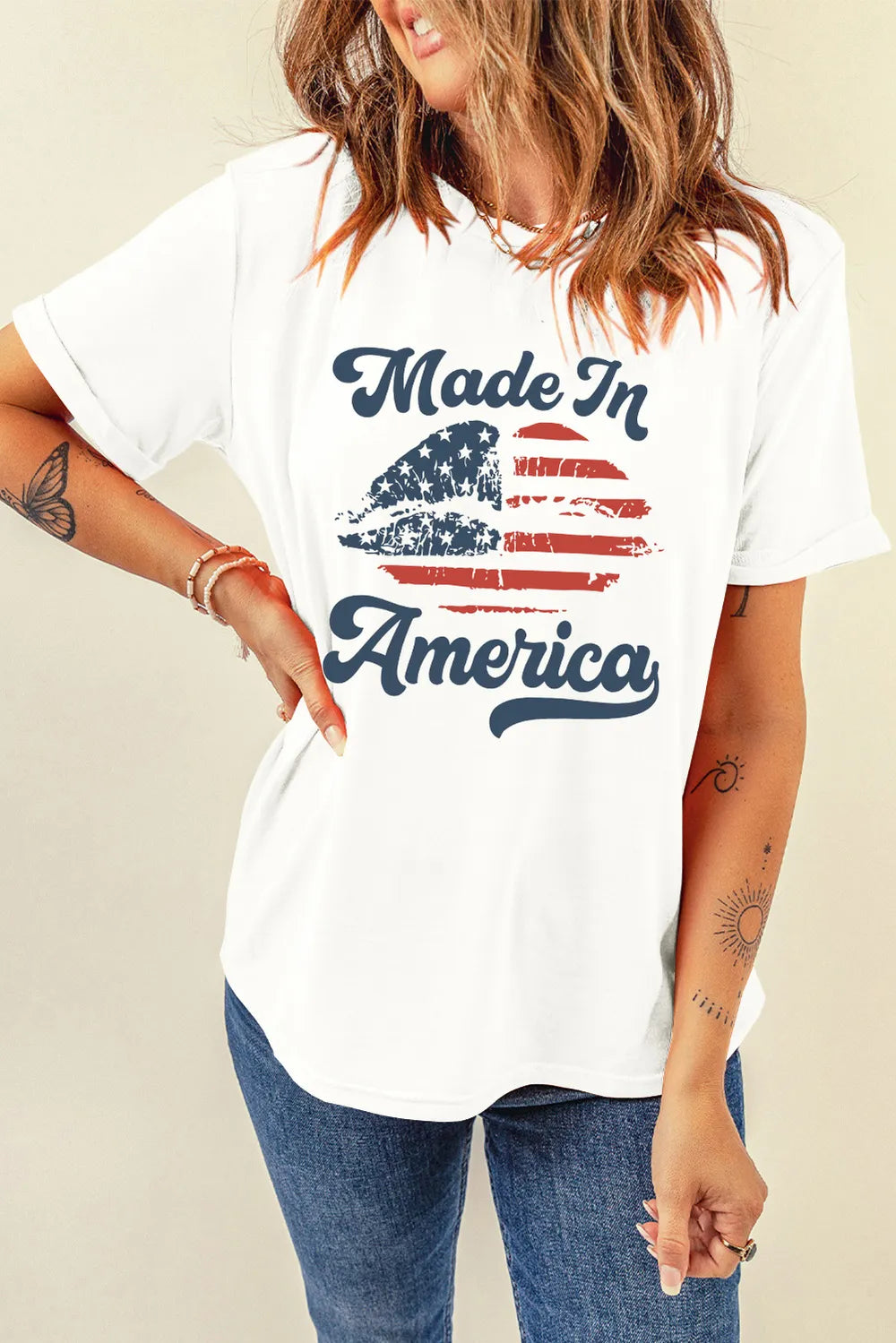 Graphic Round Neck Short Sleeve T-Shirt – Trendsi | ClozArt