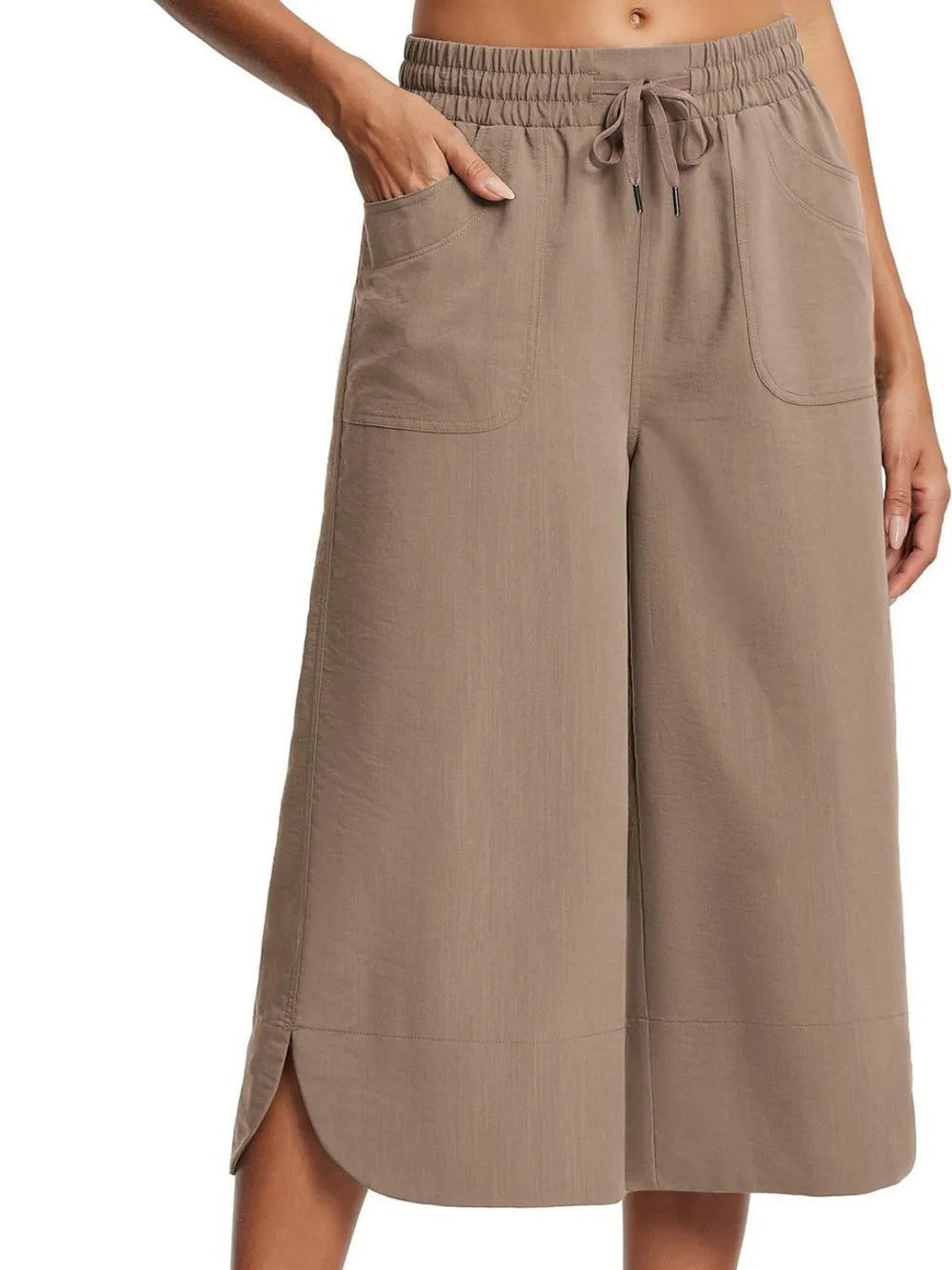Full Size Drawstring Wide Leg Capris Pants Plus Size – Trendsi | ClozArt