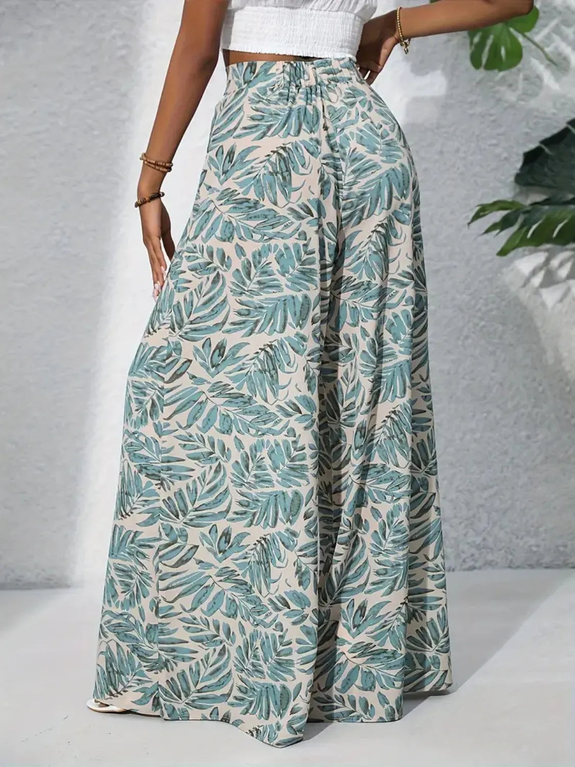 Printed High Waist Wide Leg Pants – Trendsi | ClozArt