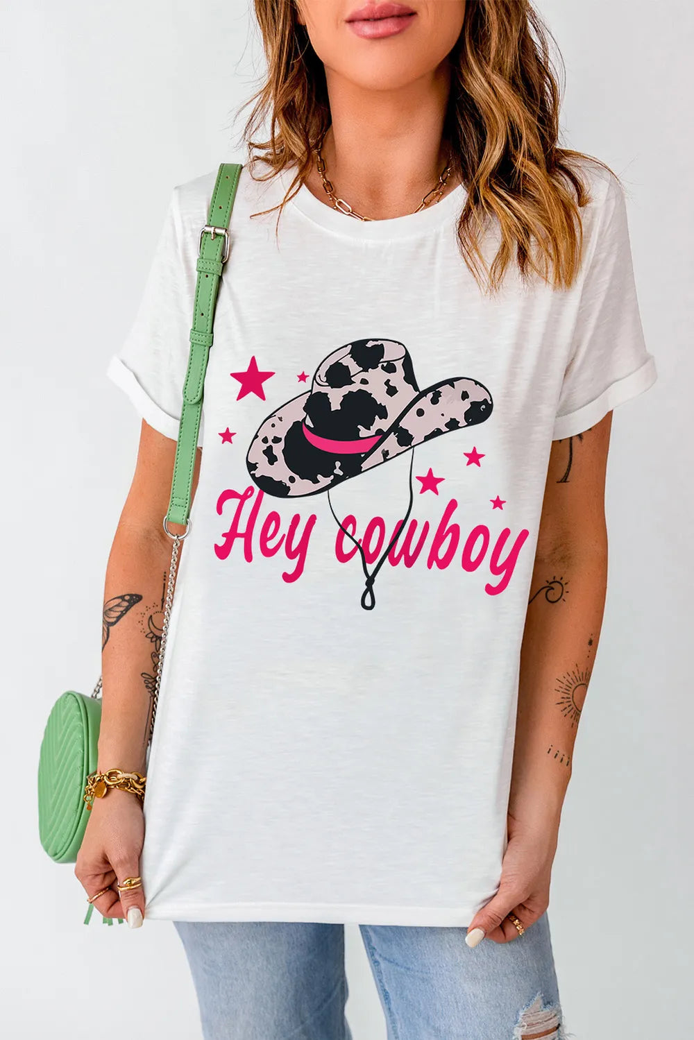 Graphic Round Neck Short Sleeve T-Shirt – Trendsi | ClozArt