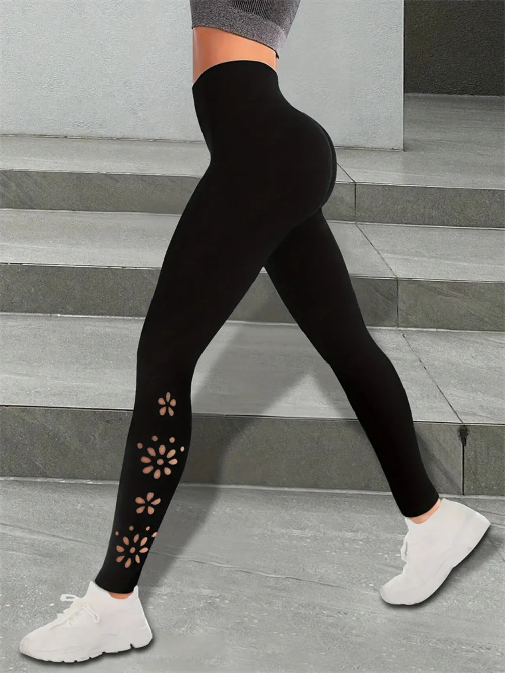 Cutout High Rise Leggings – Trendsi | ClozArt