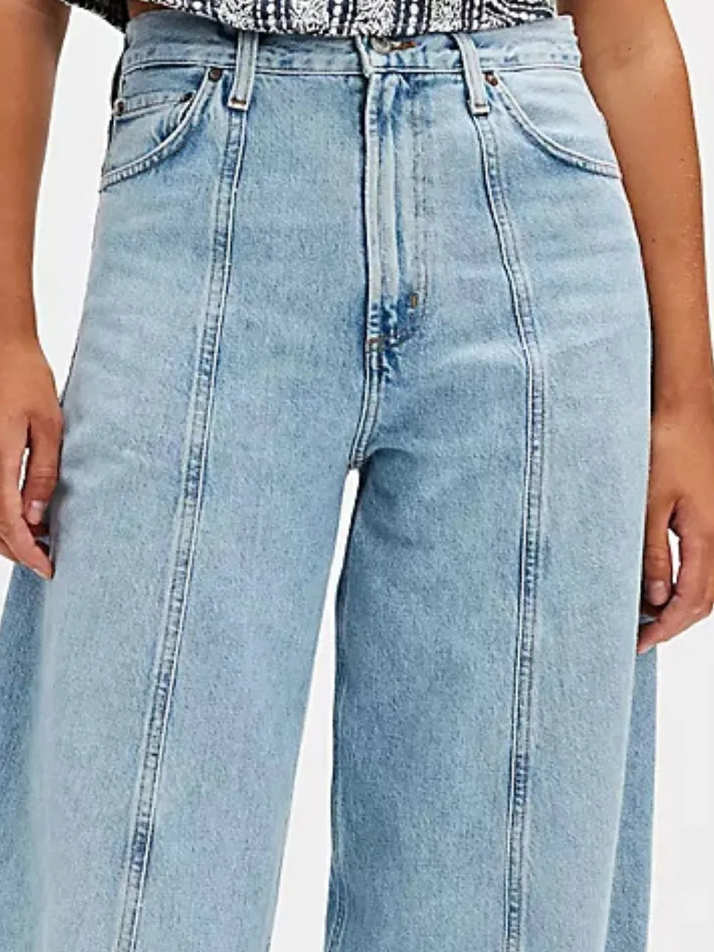 Wide Leg Jeans with Pockets – Trendsi | ClozArt