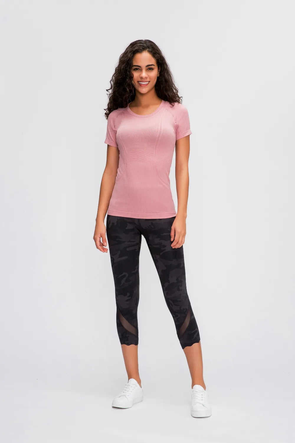 Millennia Round Neck Short Sleeve Active T-Shirt – Trendsi | ClozArt