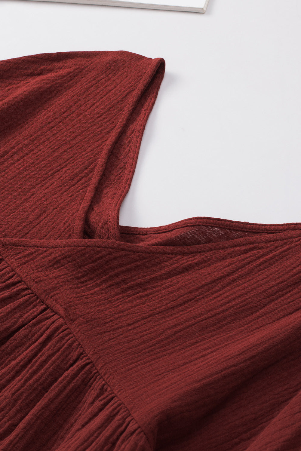 Dropped Shoulder V-Neck Blouse – Trendsi | ClozArt