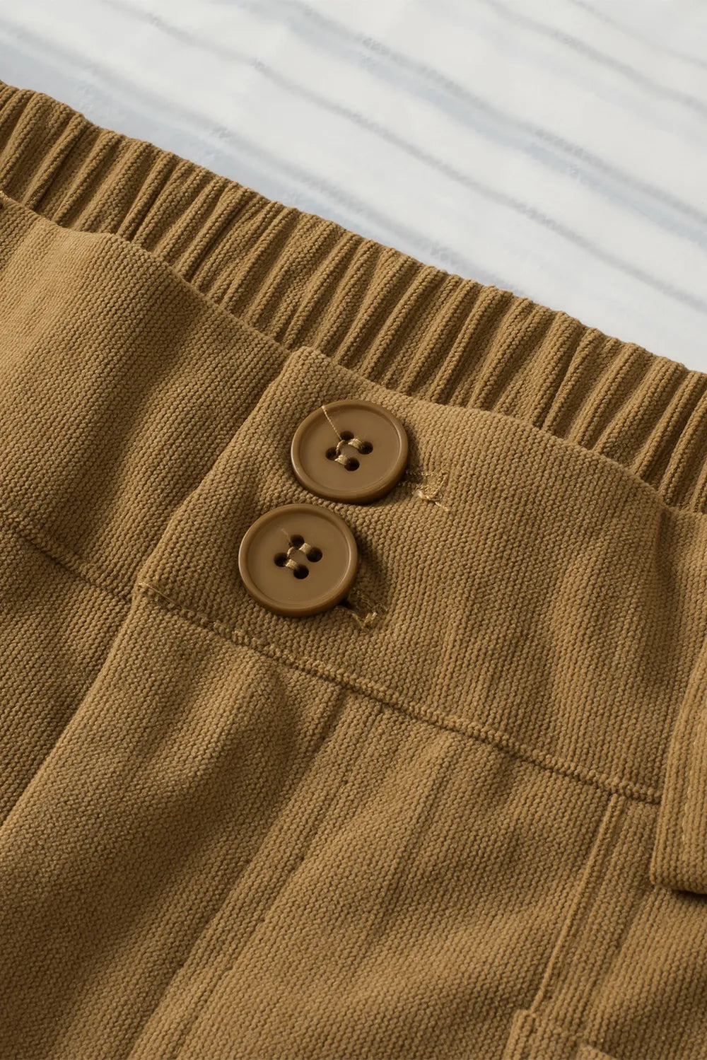 Half Elastic Waist Straight Pants – Trendsi | ClozArt