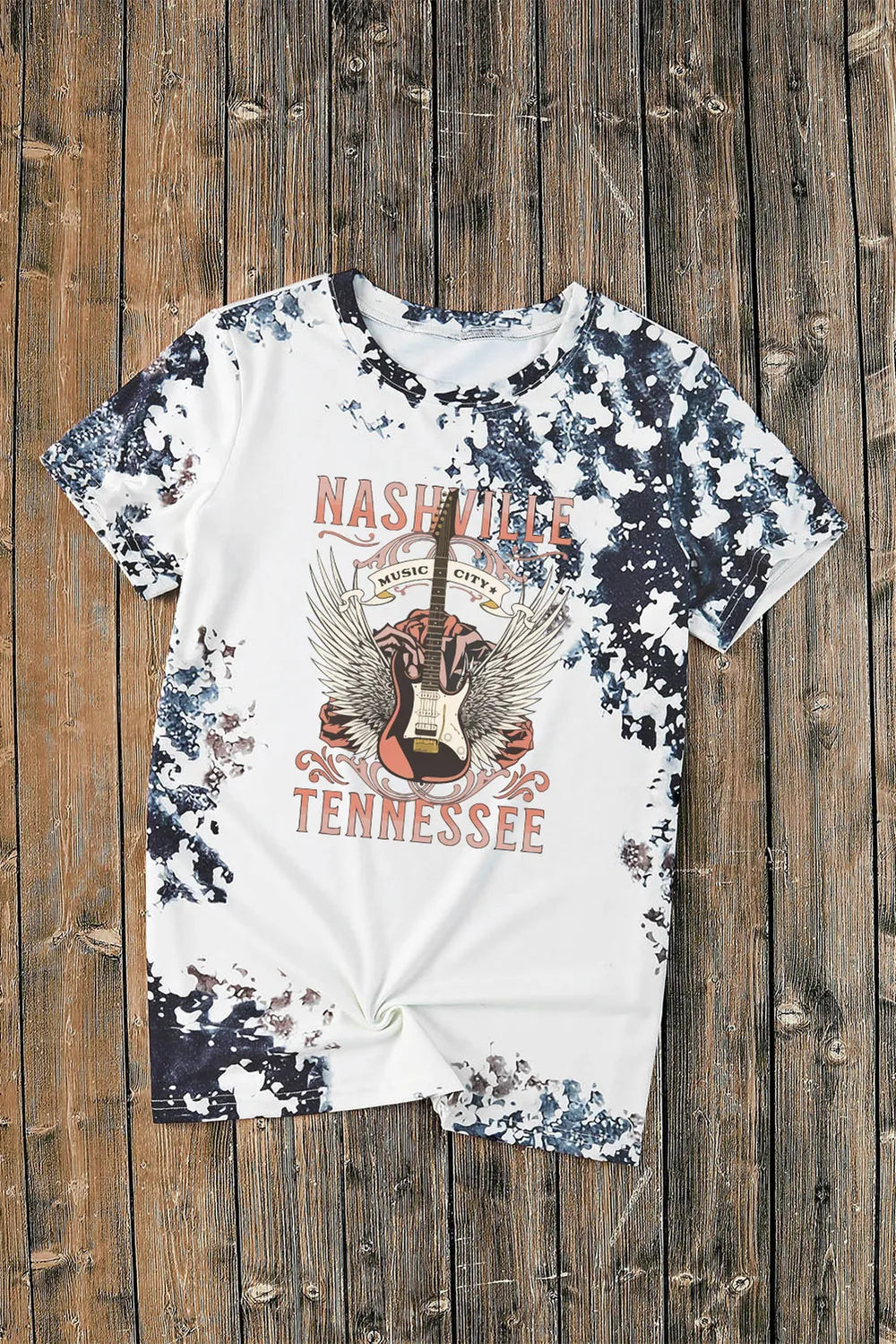 Guitar Graphic Round Neck Short Sleeve T-Shirt – Trendsi | ClozArt