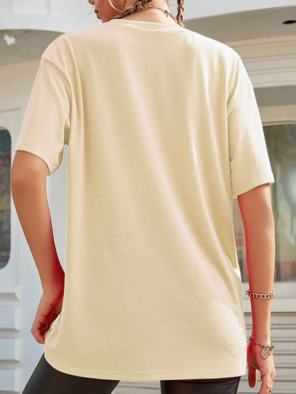 Graphic Round Neck Half Sleeve T-Shirt – Trendsi | ClozArt