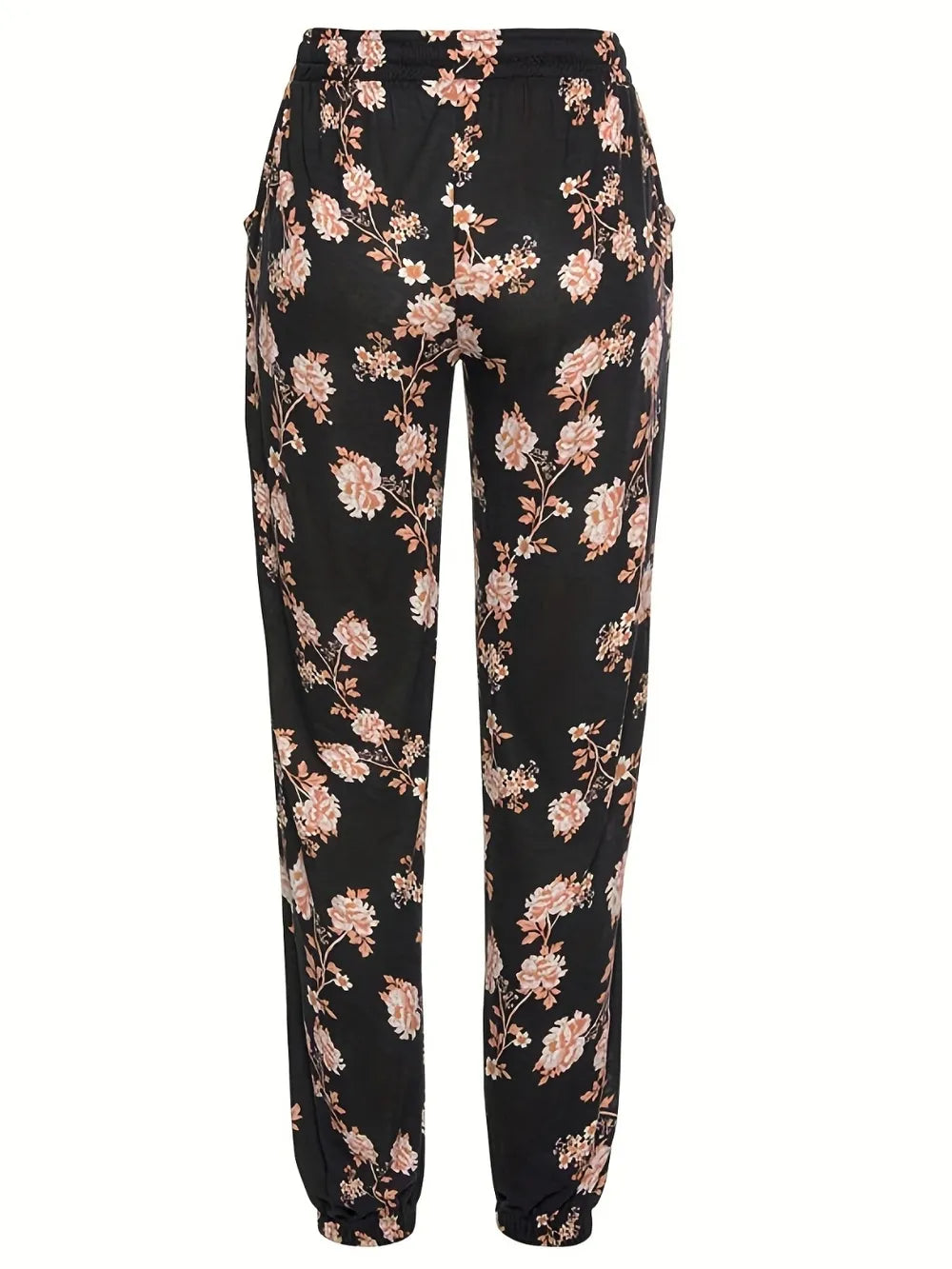 Drawstring Flower Pants with Pockets – Trendsi | ClozArt